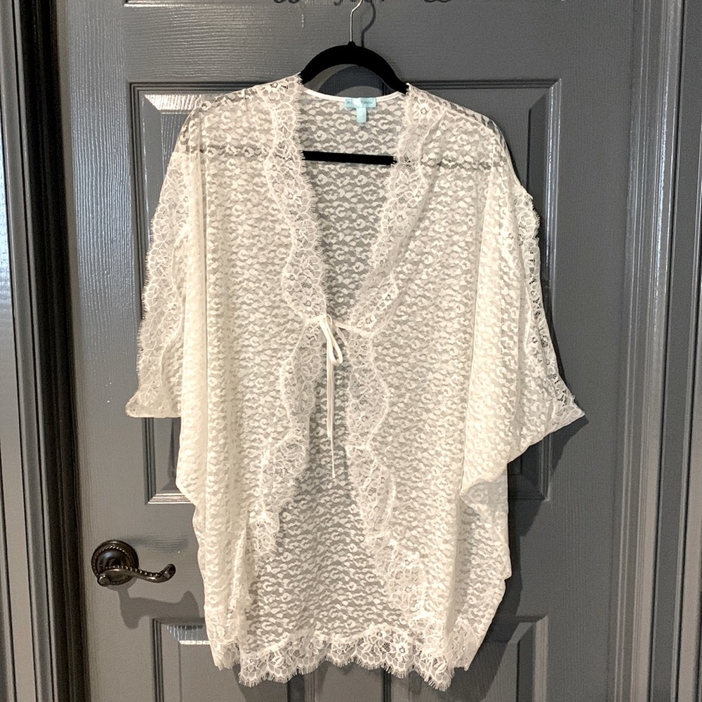 White Lacy Robe